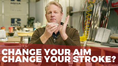 If I change my aim will my putting stroke change?